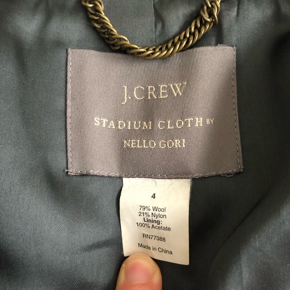 J. Crew Classic Black Wool Peacoat - Picture 4 of 7